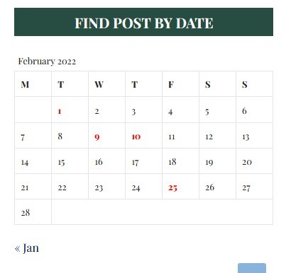 wordpress-calendar-date-color-change