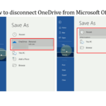 How to disconnect OneDrive from Microsoft Office
