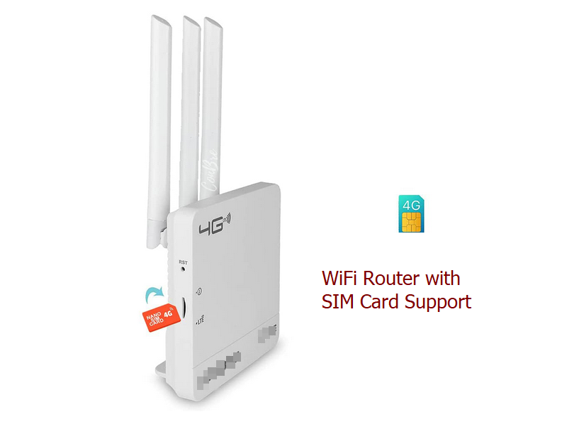 WiFi Routers with SIM Card Support external power