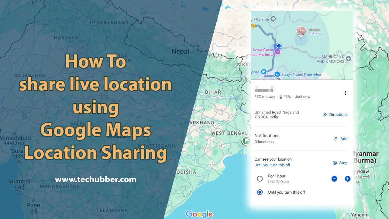 How to share real-time live location in Google Maps Location Sharing