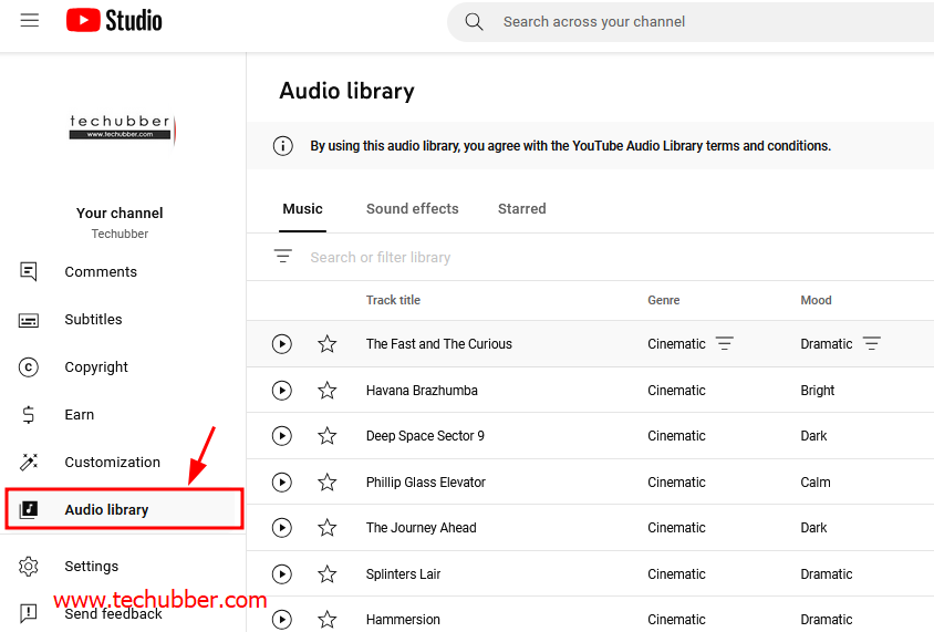 YouTube Audio Library to Get Royalty Free Music