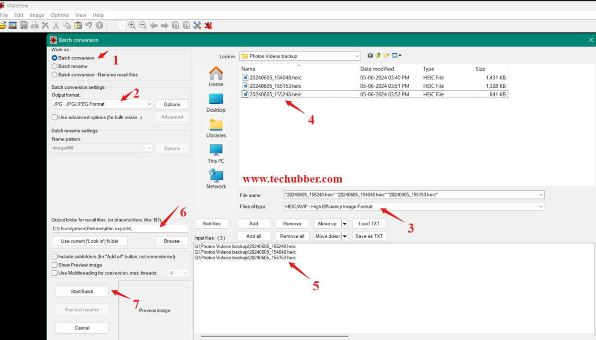 Batch Convert HEIC Images to JPG