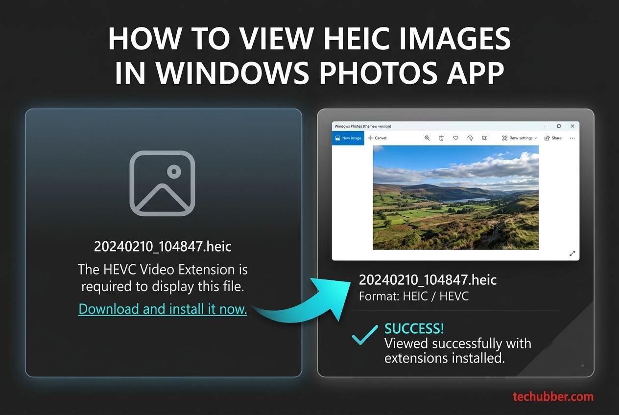 How to View HEIC Images in Windows Photos App